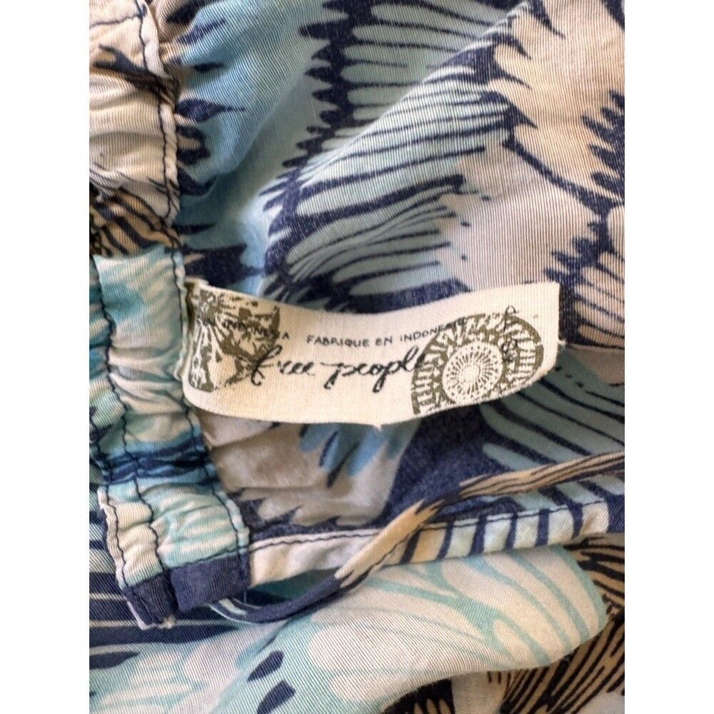 Free People Tropical Tiered Ruffle Dress XS Pockets - Picture 5 of 9